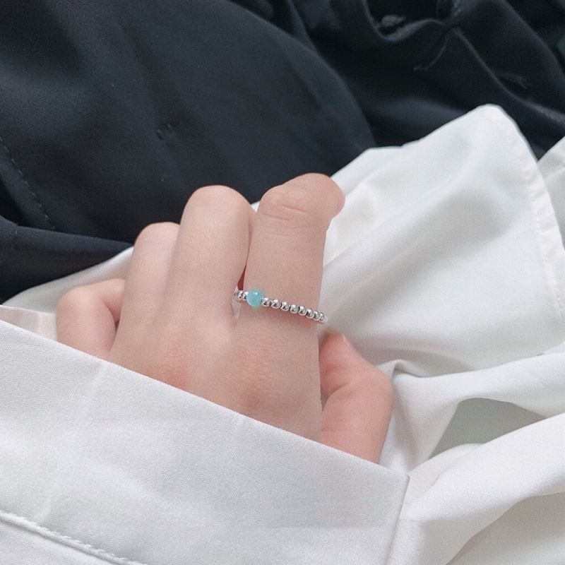 預購款-925純銀戒指 氣質貓眼石水晶彈力戒指